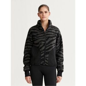 Varley zebra zip up fleece